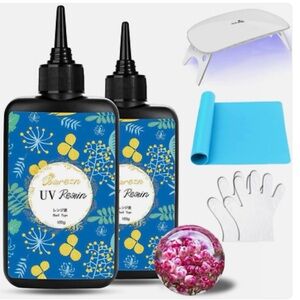 Blue and Yellow UV Resin Kit